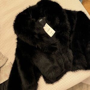 Zara Faux Fur Coat